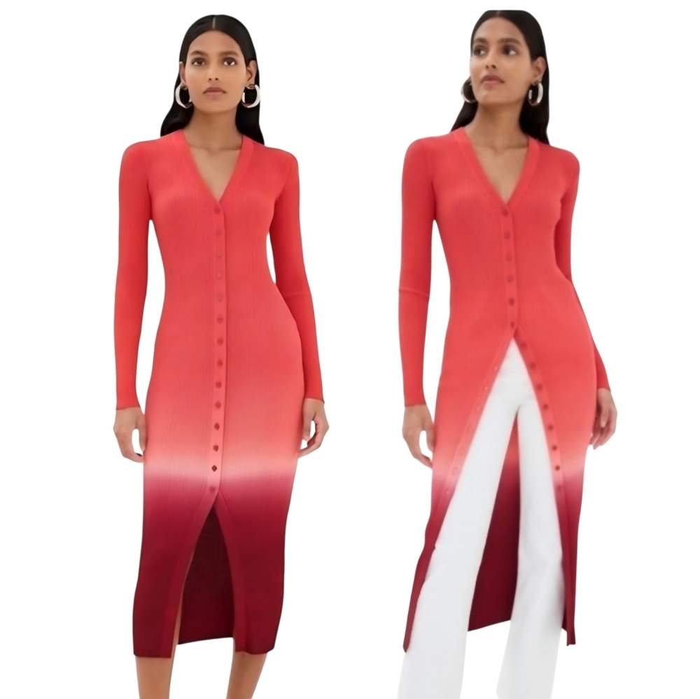 STAUD Shoko Ombre Sweater Dress